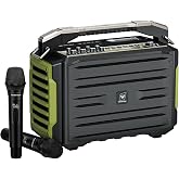 WinBridge 200W Portable PA System with 2 Wireless Microphones, K600 Pro | Battery Powered Bluetooth Karaoke Speaker, Covers 150+ People, Guitar Input for Parties, Schools, Churches &amp; Outdoor Events