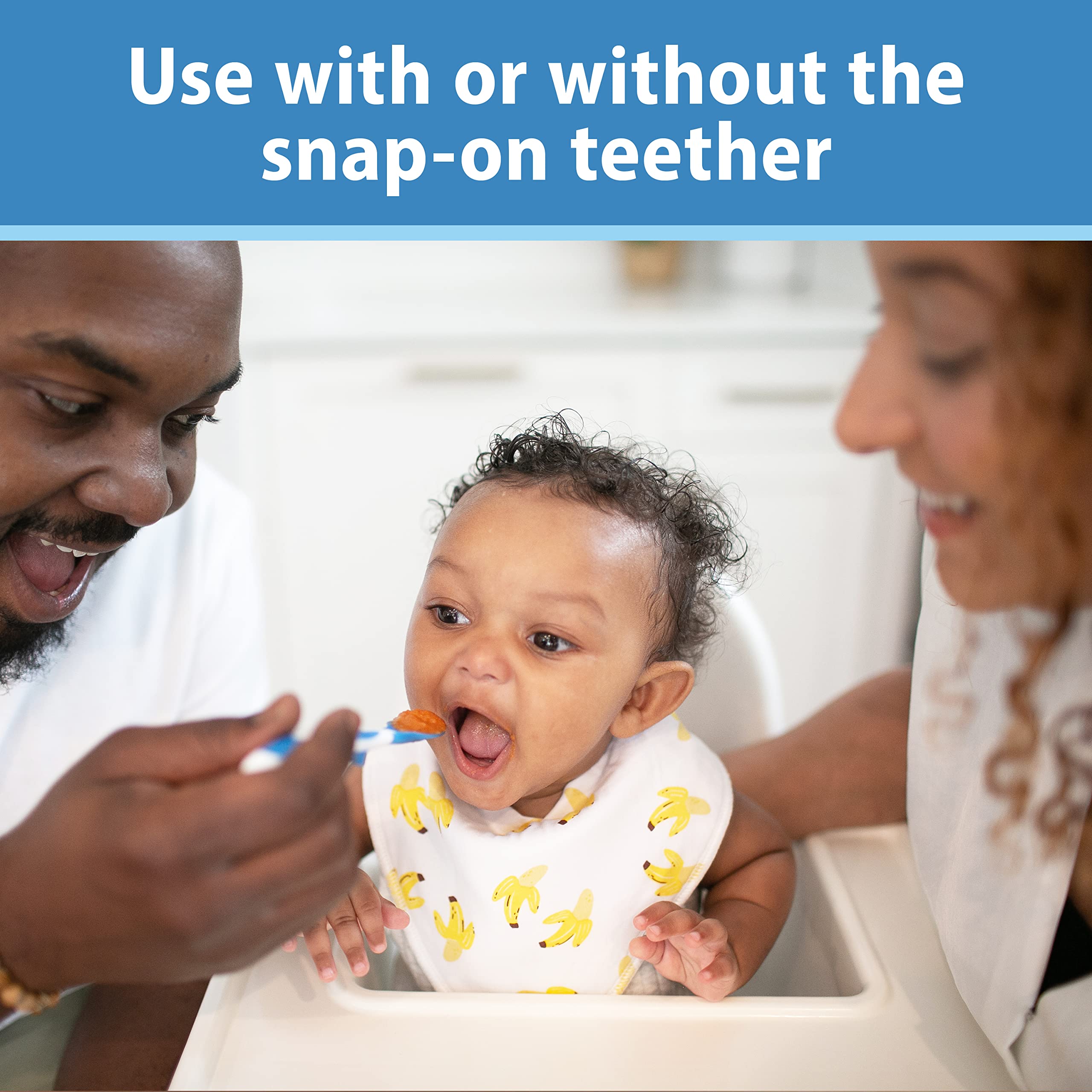 Dr. Brown’s Bandana Bib with SnapOn Removable Teether, Cotton Baby Bib