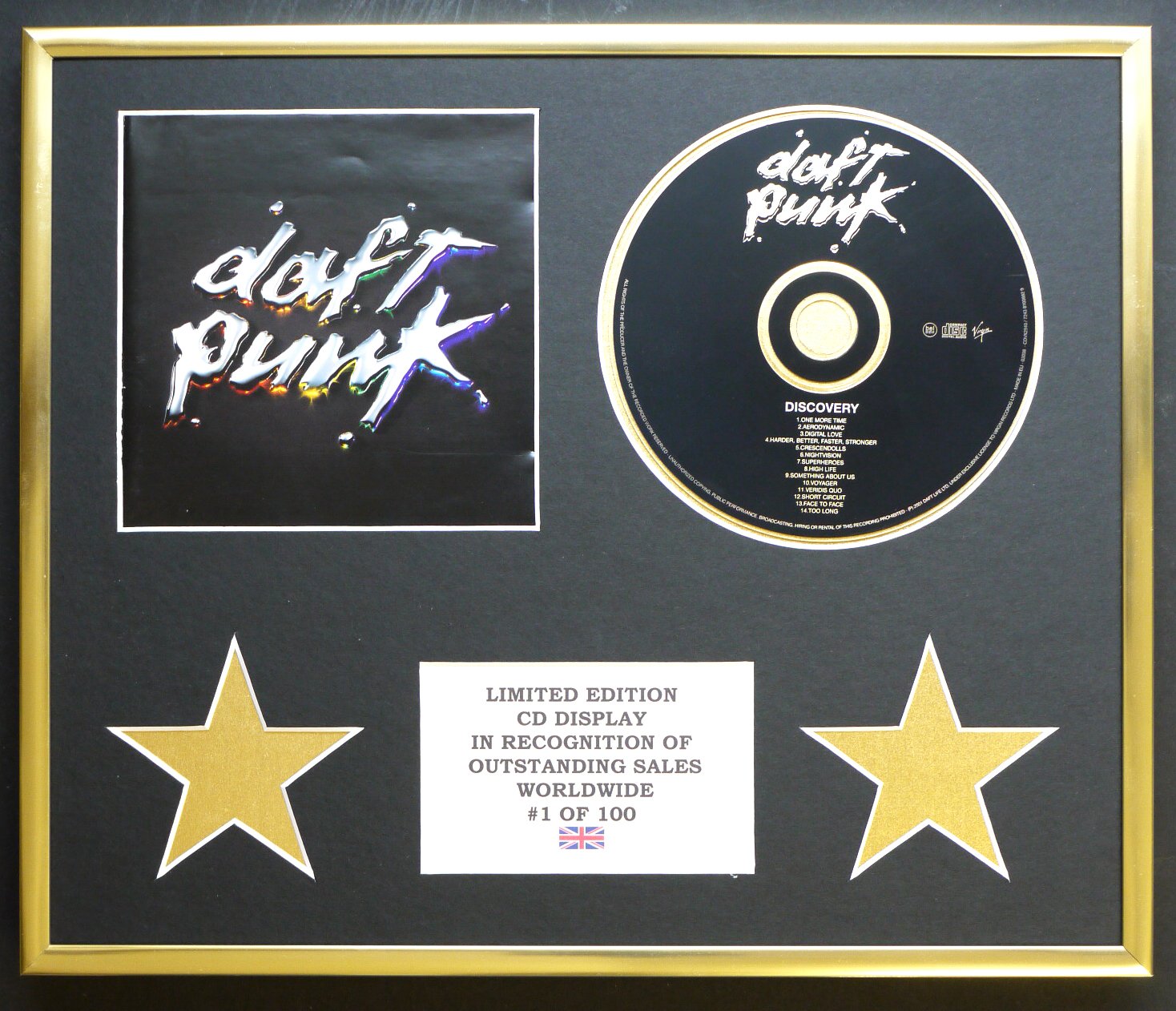 DAFT PUNK/CD DISPLAY/LIMITED EDITION/COA/DISCOVERY