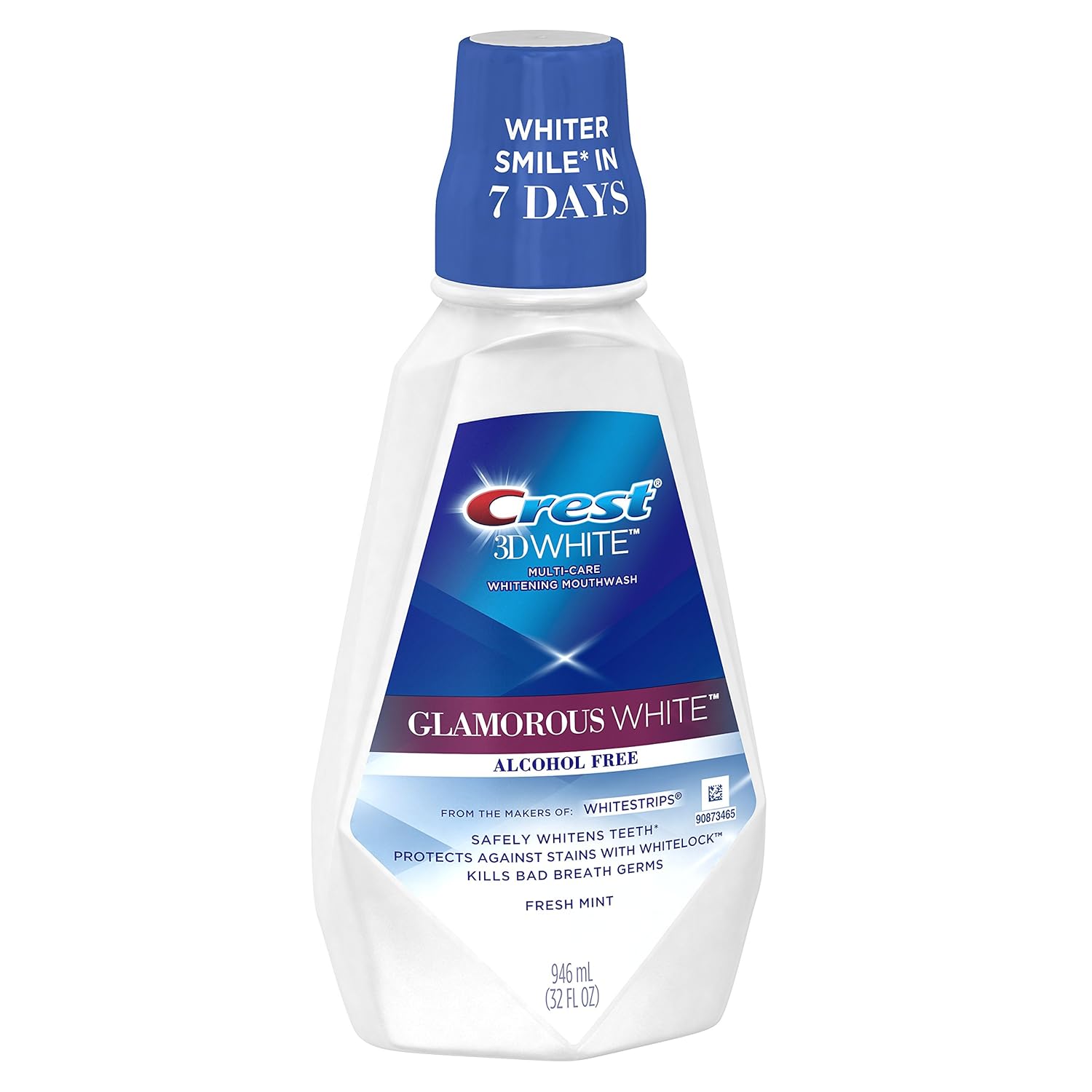 Crest 3D White Luxe Glamorous White Multi-Care Whitening Fresh Mint Flavor Mouthwash, Pack of 3 : Tooth Whitening Products : Beauty