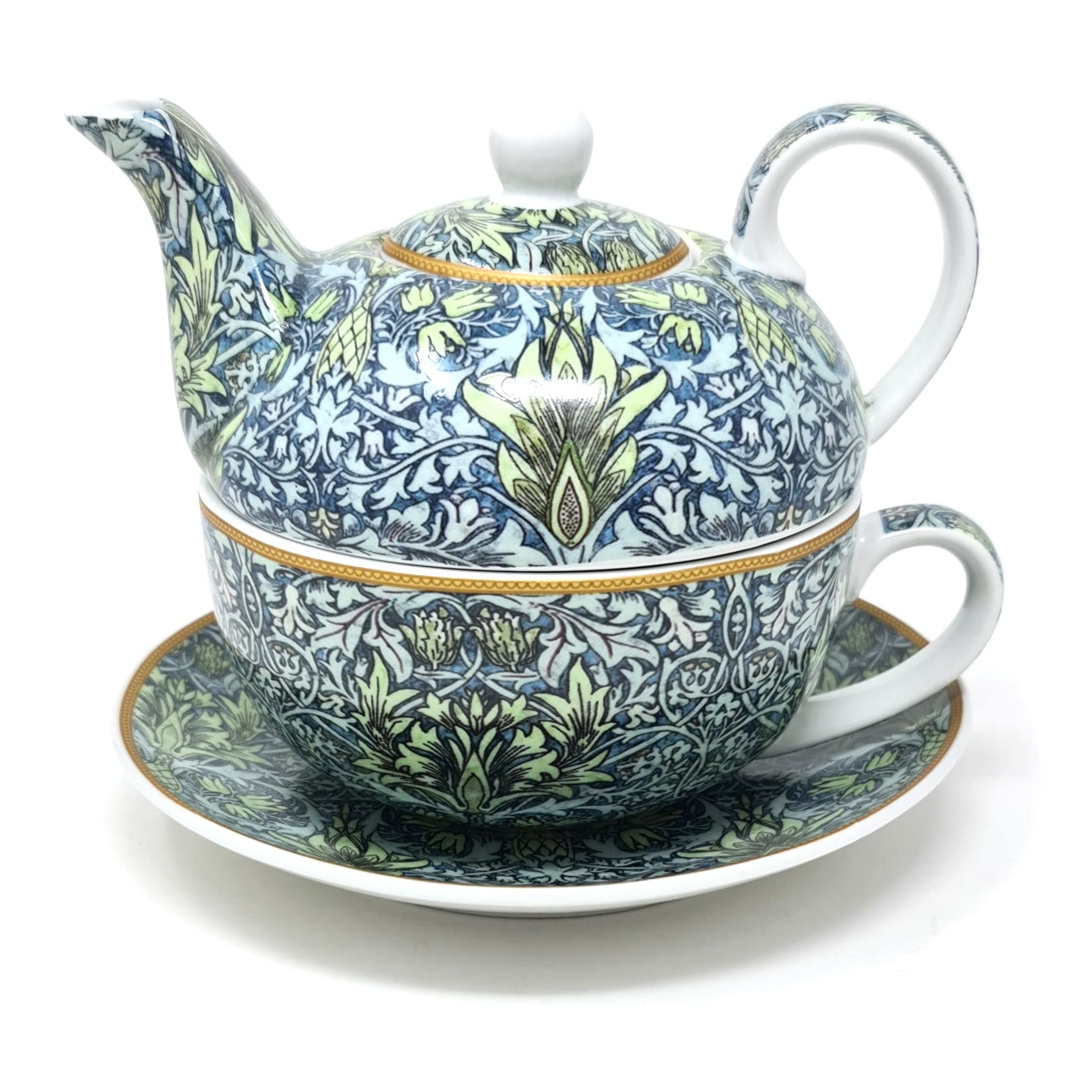 Lesser & Pavey Snakehead Tea for One with Matching Cup & Saucer | 600ml Capacity Luxury Teapot Ideal for Home, Office & Outdoor | Without Tea Strainer | Elegant Gift Alternative to Glass Tea Pot