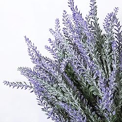 CATTREE Artificial Lavender Flowers, 6 Pack Fake