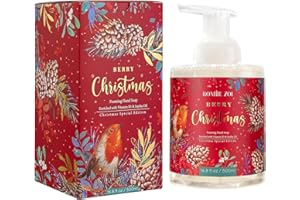 ROMIIE ZOI Christmas Foaming Hand Soap with Gift Box- Berry Christmas, Infused with Holiday Floral- 500ml/ 16.8oz