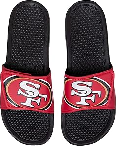 FOCO NFL Unisex - Big Logo Slide Flip Flops Sandals