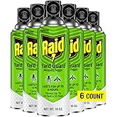 Raid Yard Guard Mosquito Fogger for Outdoor Yard Patio and Garden Fast Acting Insect Control 16 Ounce (Pack of 6)