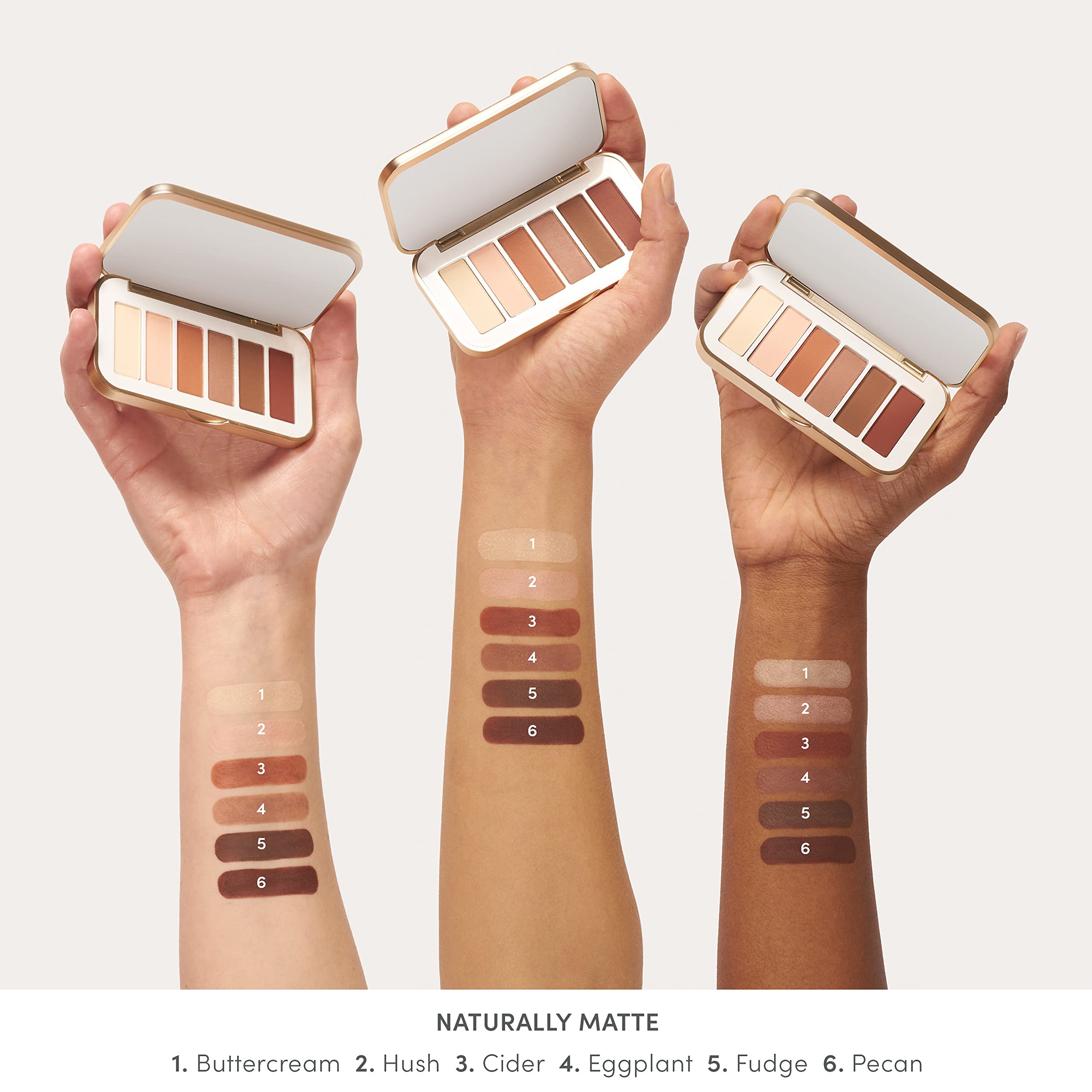 jane iredale PurePressed Eye Shadow Triple | Highly Pigmented Mineral Based Eye Shadow | Long Lasting & Crease Resistant Formula | Safe for Sensitive Eyes