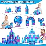 Kaysaitoy Magnetic Building Blocks 102Pcs Castle STEM Toys Ferris Wheel Cars view 4