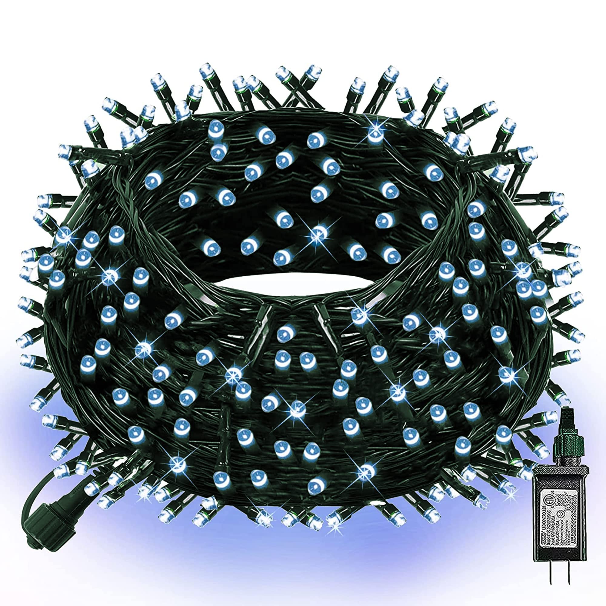 Dazzle Bright 300 LED Christmas String Lights, 100