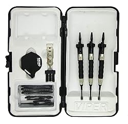 Sure Grip Viper Black Soft Tip Darts with Dart Case