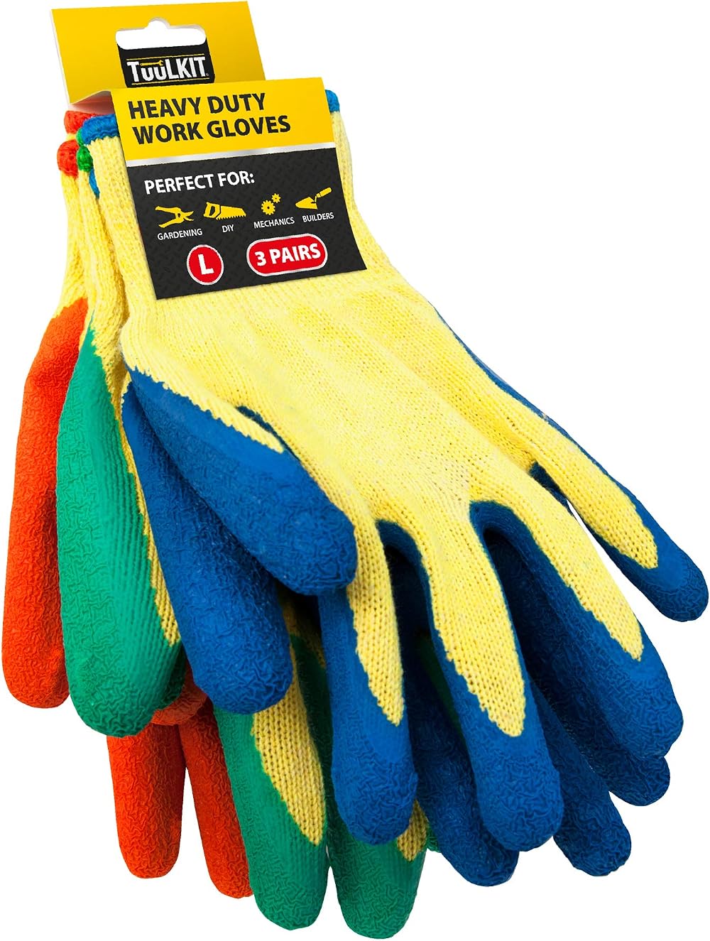 TUULKIT Gardening Gloves 3 Pairs Thorn Proof Unisex DIY Construction Work