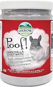 Oxbow Animal Health POOF! Chinchilla Dust Bath, 2.5 Pound Jar