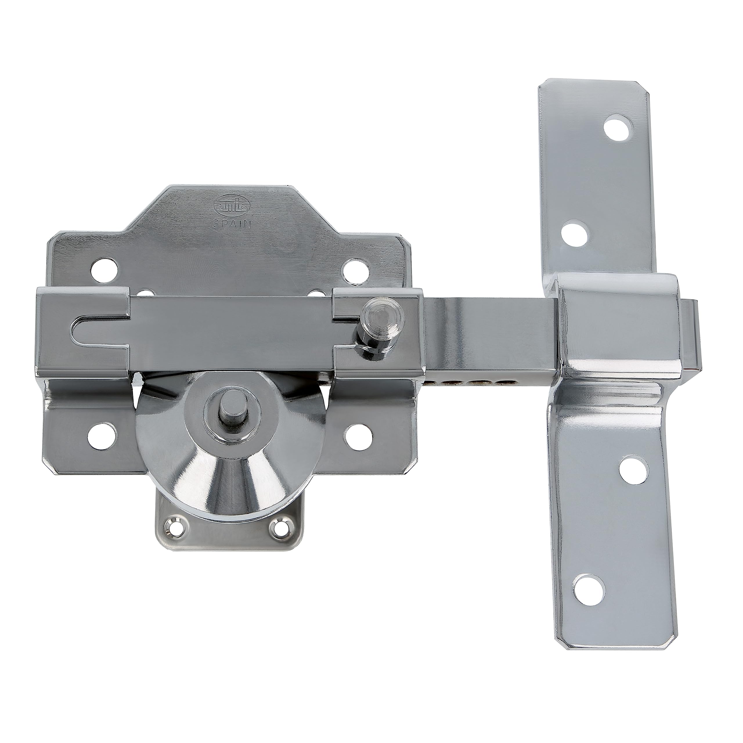 Amig - Heavy-Duty Door Bolt | Gold Finish | 170 x 105 mm | 50 mm Round Security Cylinder | High Security Lock for Entrance or Interior Doors | Includes 5 Dimple Keys โ image 1