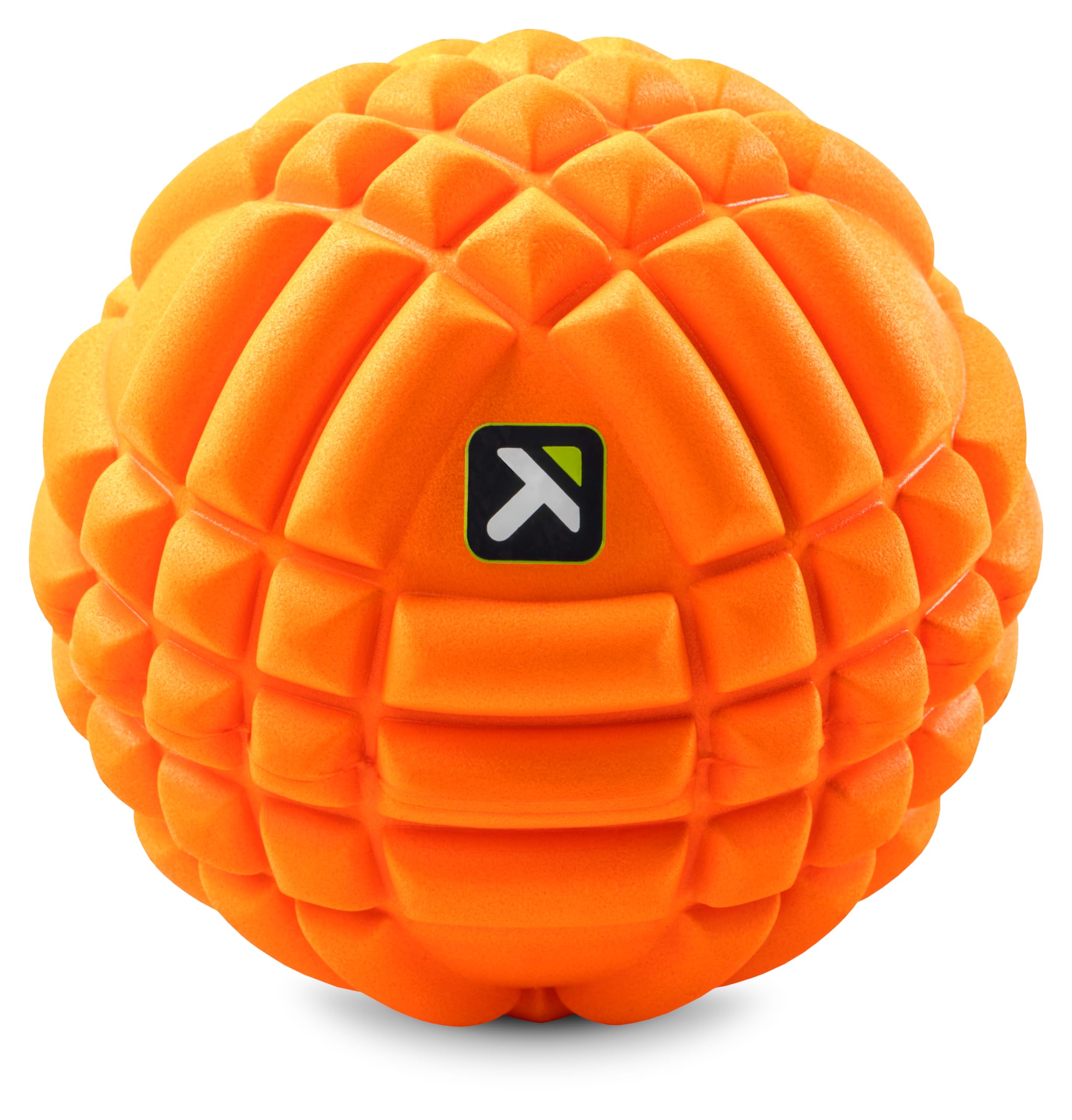 TriggerPoint Grid Massage Ball - Targeted Muscle and Pain Relief,Patented Grid Pattern Replicates Massage Therapist's Hands for Deep Tissue Release,Compact and Travel Friendly,12cm x 12cm,Orange