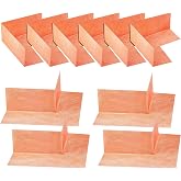 TANEMUDO 10 Pcs Waterproofing Shower Corners Kit, 4Outside 6Inside Membrane | Easy Install in Wet Areas, Preformed Seal Prevents Leaks, Polyethylene Seamless Membrane for Bathtub Bathroom Walls(Brown)