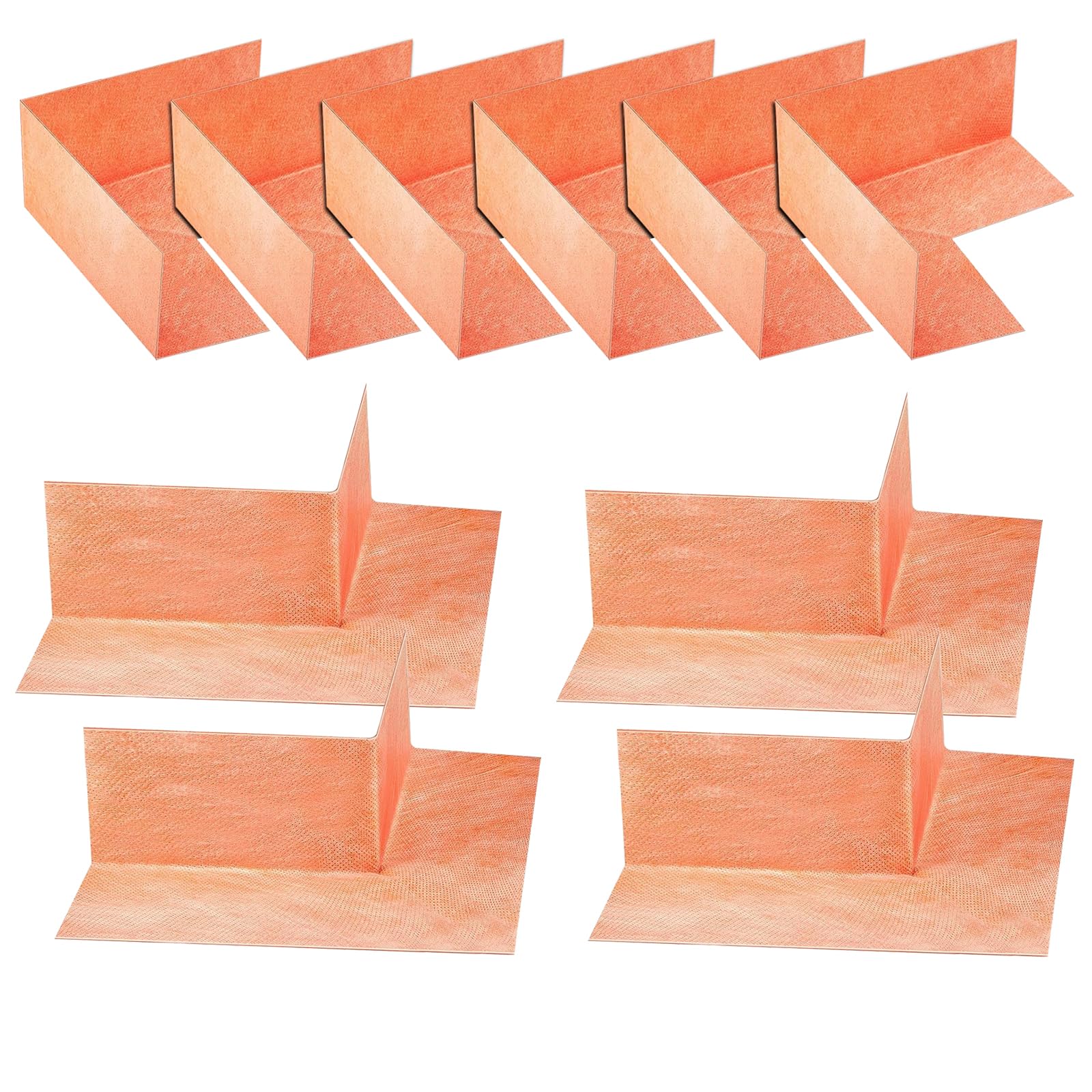 Photo 1 of 10 Pcs Waterproofing Seal Kit, 6 Inside Waterproofing Membrane and 4 Pcs Outside Waterproofing Corner Polyethylene Seamless Membrane for Shower Bathroom Bathtub Walls and Surrounds