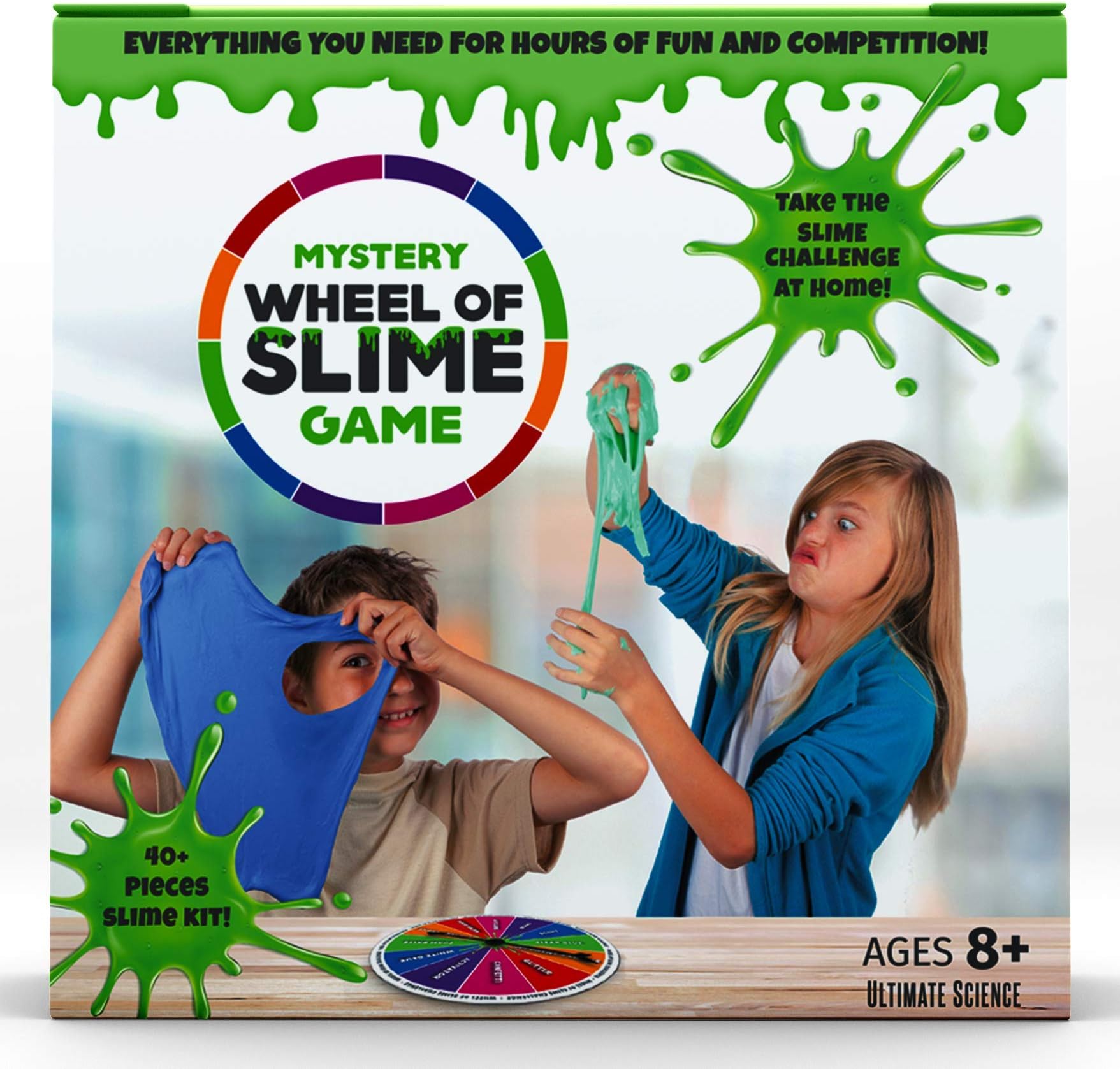 Baby Mushroom Wheel of Slime Challenge Kit - DIY Mystery Slime Making Game with Spin Wheel for Boys and Girls