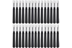 ESHATO 50 Pieces Sewing Seam Rippers,Stitch Thread Unpicker and Cutter for Crafting (Black)