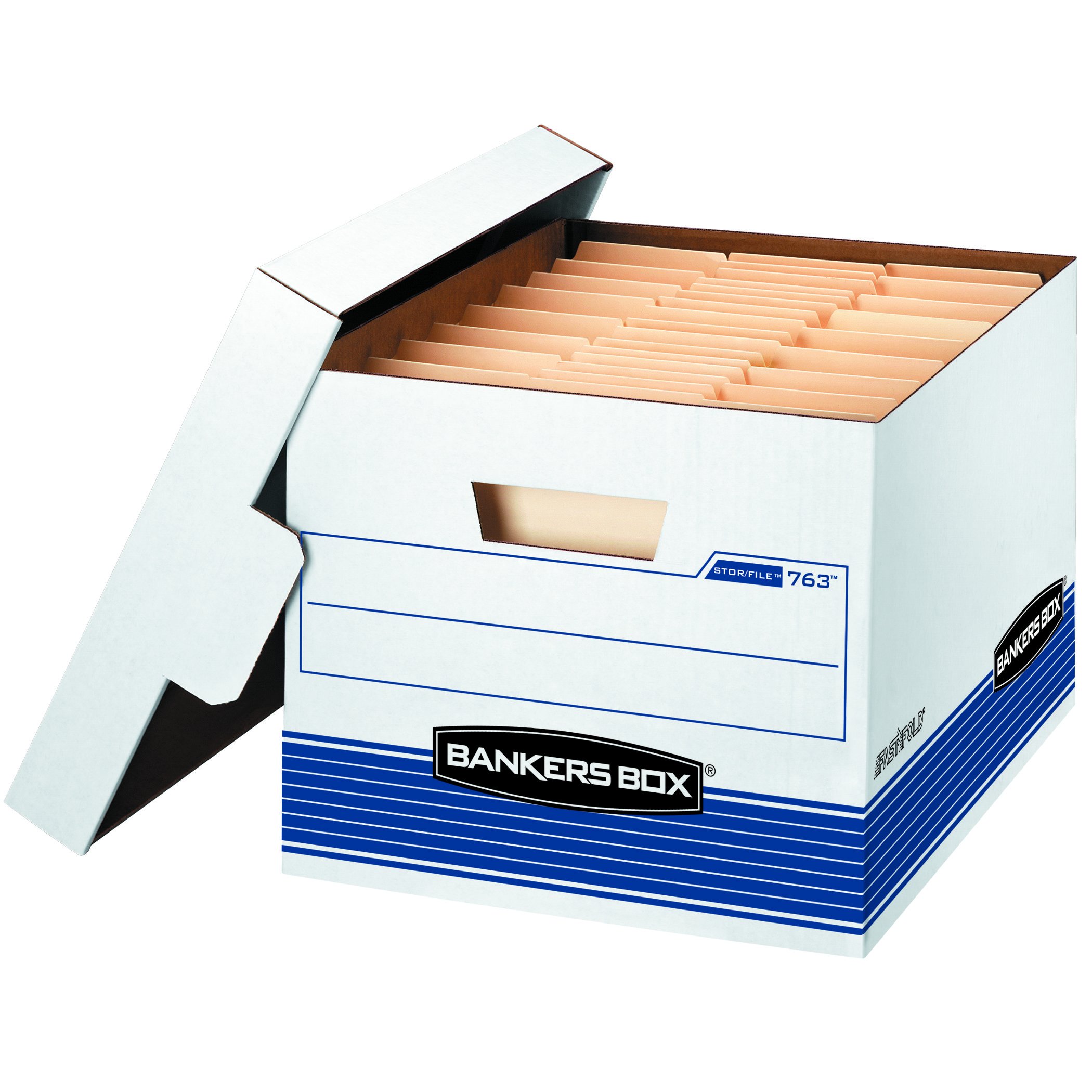 Bankers Box STOR/FILE MediumDuty Storage Boxes, FastFold, LiftOff Lid