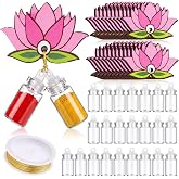 RattanView 20 Set Indian Haldi Kumkum Return Gifts Bulk Pooja Return Gifts | Haldi Kumkum Return Gifts Pichwai Lotus Decor Pasupu Kumkum Puja Wedding Return Gift Thamboolam Returns Gift for Indian Pooja