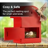 Wrenbury Postbox Bird House for Small Birds Hanging Resin UK Brand view 6