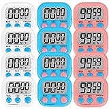 ZILLEEN 12 Pack Kitchen Timers for Cooking Digital