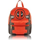 Marvel Deadpool Mini Backpack for Kids & Adults | 10" PU Leather Marvel Backpack Purse Featuring Deadpool | Toddler Travel Bag, Small Backpack Bookbag for School, Travel, or Everyday Use | Ages 3+