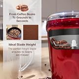 Andrew James Electric Grinder 150W Bean Nut Spice 70g Basin Red view 5