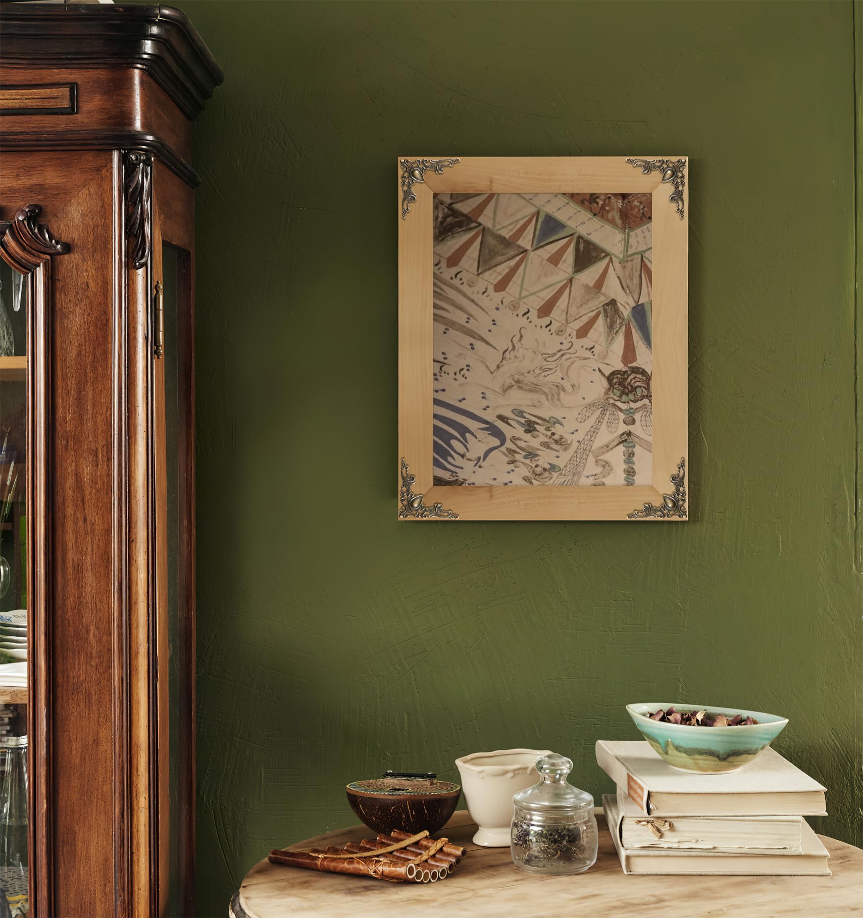 WINOMO 24Pcs Metal Book Corner Protector Scrapbook Album Corner Decor Cover Decoration (Bronze)