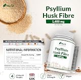 Nu U Nutrition Psyllium Husk Capsule 1400mg Vegan 240 cap UK Made view 4