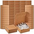 200 Pcs Small Kraft Paper Gift Boxes Bulk 2.16'' x 2.16'' x 0.98'' Ornaments Cardboard Boxes with Lid for Favor Earring Jewelry Bracelet(Kraft Color)