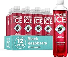 Sparkling Ice, Black Raspberry Sparkling Water, Zero Sugar Flavored Water, with Vitamins and Antioxidants, Low Calorie Bevera