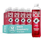 Sparkling Ice, Black Raspberry Sparkling Water, Zero Sugar Flavored Water, with Vitamins and Antioxidants, Low Calorie Bevera