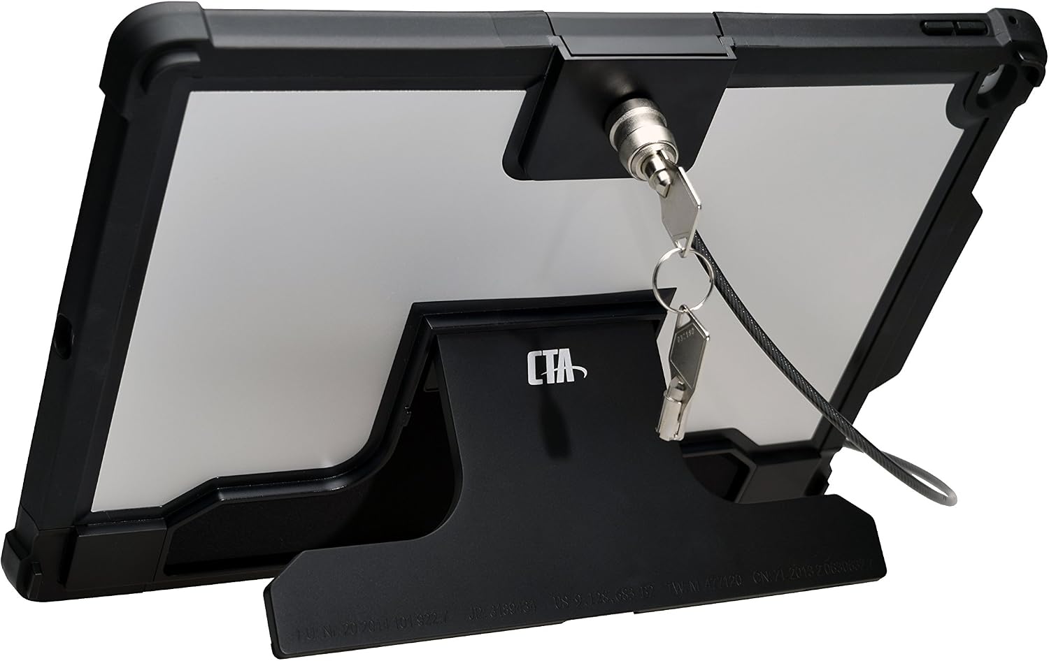 Support Antivol IPad Tabdoq Pour IPad Pro 12.9" Et IPad Air 13" - Fixation Table/Comptoir - Noir