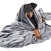 Dog Blankets for Large Dogs, Super Soft Warm Sherpa Fleece Plush Doggie Blankets and Throws for Small Medium Puppy Doggy Pet Cats，50x60 inches