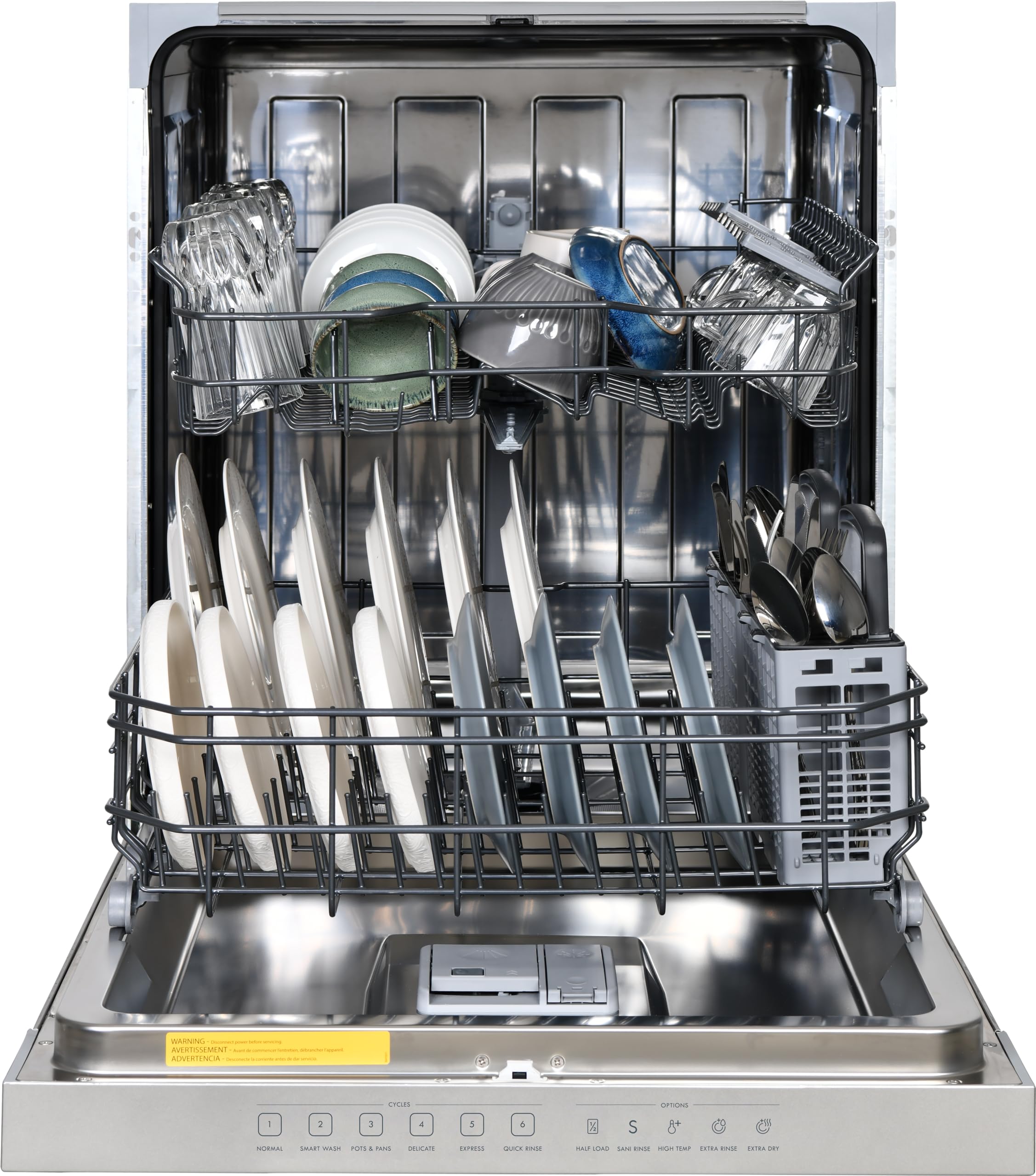 Kenmore 24" BuiltIn Stainless Steel Tub Dishwasher with SmartWash, UltraWash, SmartDry Plus