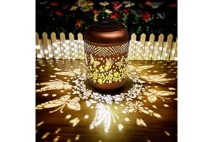 ARTSZOUTIC Butterfly Solar Lanterns Outdoor Waterproof, Solar Hanging Lanterns for Garden Patio Decor, Gifts for Women Mom Grandma, LED Decorative Solar Powered Lanterns for Garden Yard, Patio, Lawn, Pathway