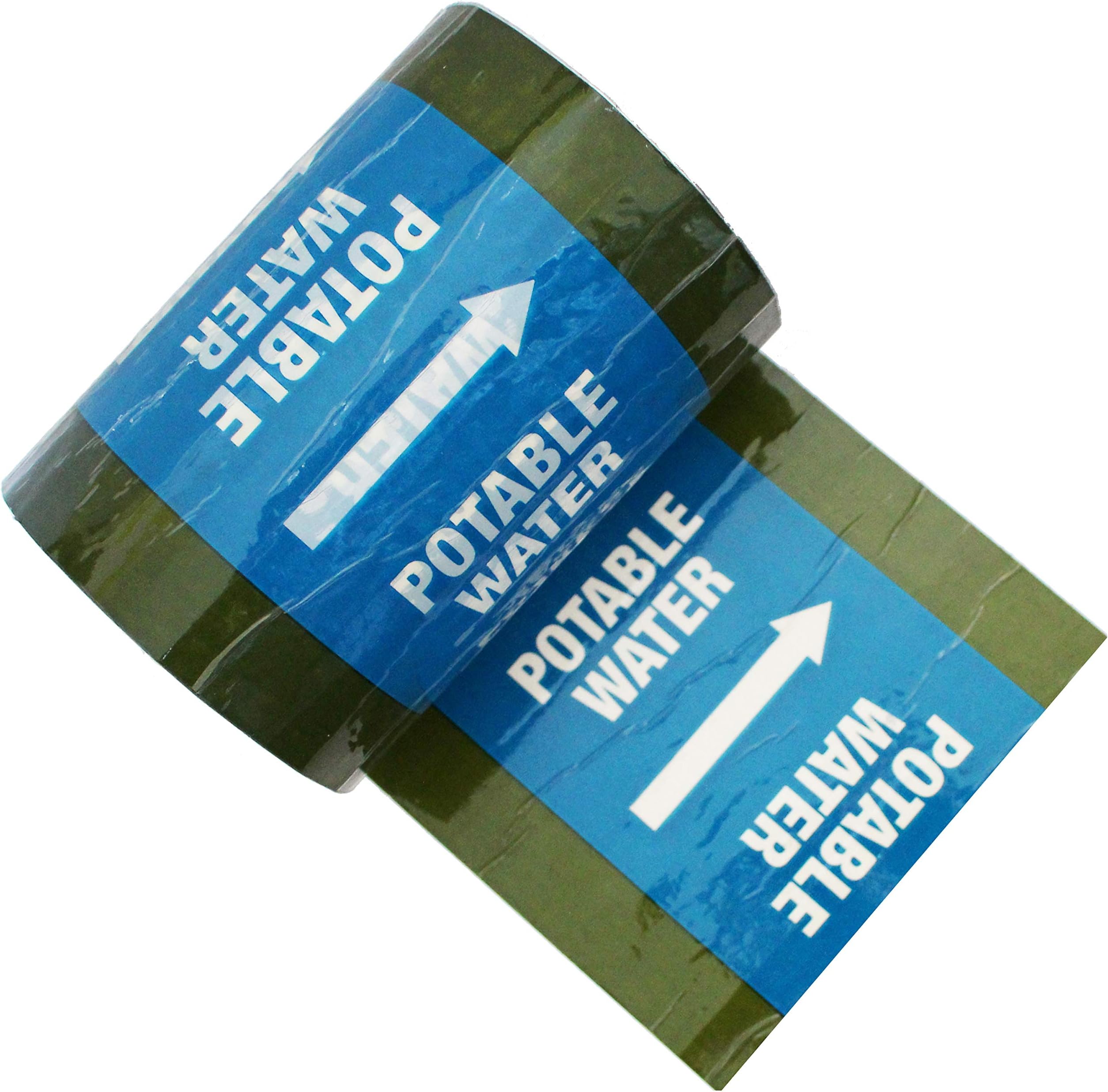 Potable Water (Arrow) - Banded Pipe Identification ID Tape