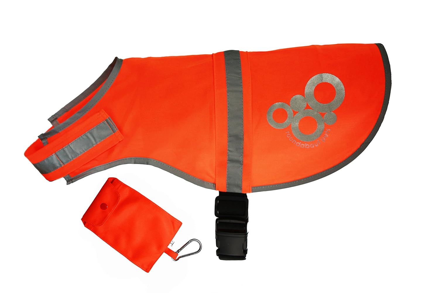 Reflective Dog Vest Blaze Orange and Reflective Silver