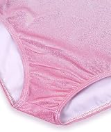 Gogokids Girls Three-Piece Gymnastics Set Leotard Shorts Hairband Gradient view 4