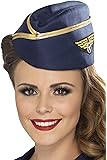 Blue & Gold Air Hostess Hat