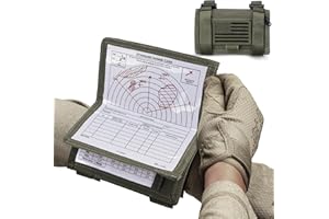 LIVANS Map Case Tactical Arm Sleeve QB Wristband Map Pouch Tactical Armband Sleeve Military Arm Wrist Pouch Document DOPE Card Holder for Shooting Rescue Field Measurement, Include Flag Patch