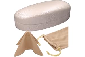 MyEyeglassCase Hard Sunglasses case - Women Glasses Case Holder - Large Durable Eyeglass Case Hard Shell with Pouch & Cloth