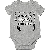 CBTwear Daddy's Fishing Buddy - Baby Clothes - Funny Newborn Bodysuit Outfits for Boys and Girls