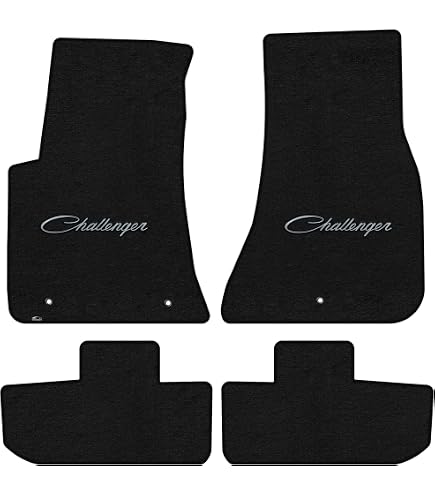 Alfombrillas Delanteras Lloyd Velourtex Bordadas Para Dodge Challenger 1970-1971 - Personalizables - 2 Piezas