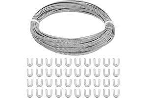 PATIKIL Spiral 304 Stainless Steel Boning, Flat Metal Corset Boning with 40 Steel Boning Tips for Corset Lacing Costume Hoop 