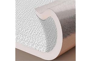 Insulation Thermal Wallpaper, Peel and Stick Wall Sticker 9mm Extra Thick, 3D Linen Waterproof Moisture-Proof Soundproof Self