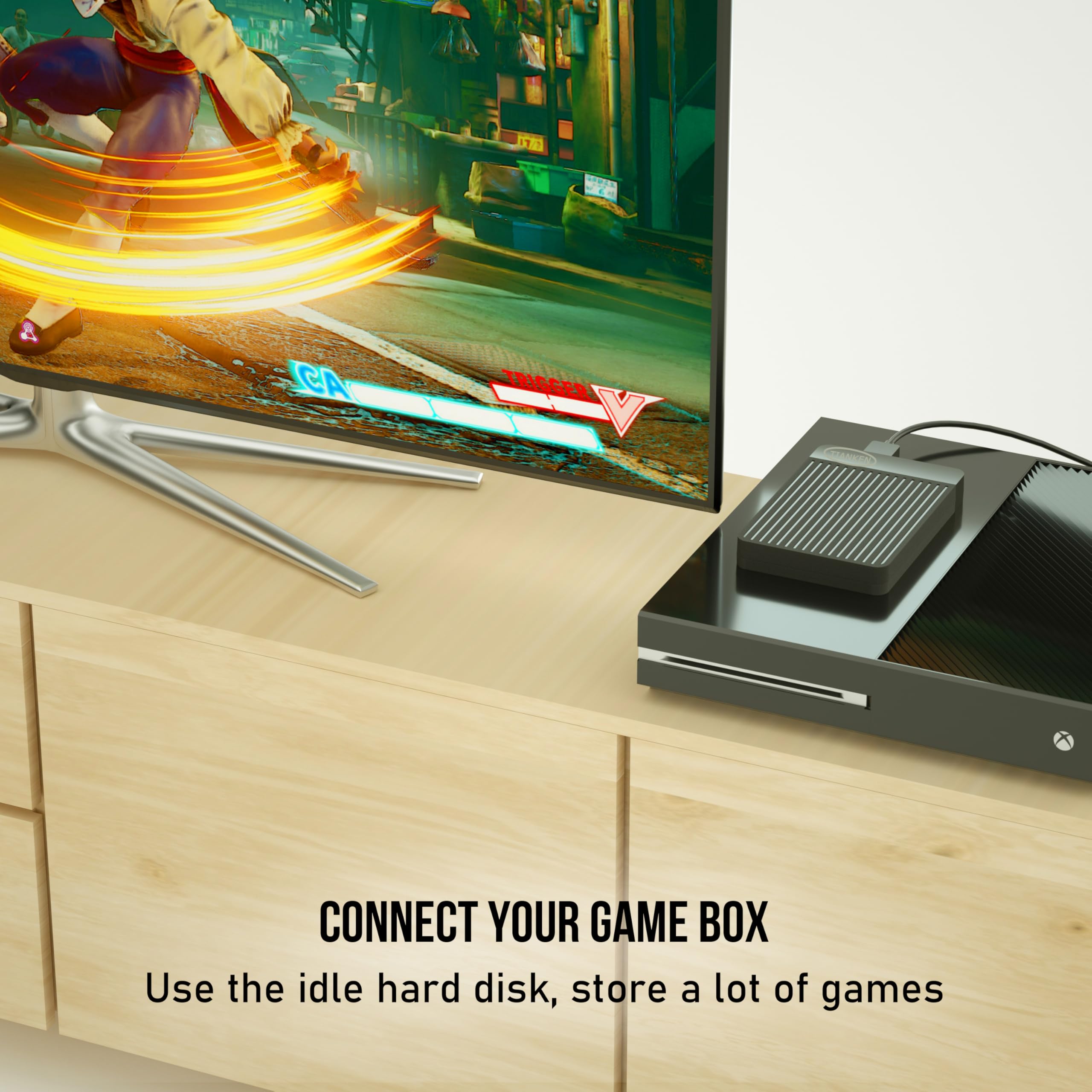 1TB Ultra Slim Portable External Hard Disk Drive 2.5'' USB 3.0 HDD Storage for Mac, PC, Laptop, PS4, Xbox one