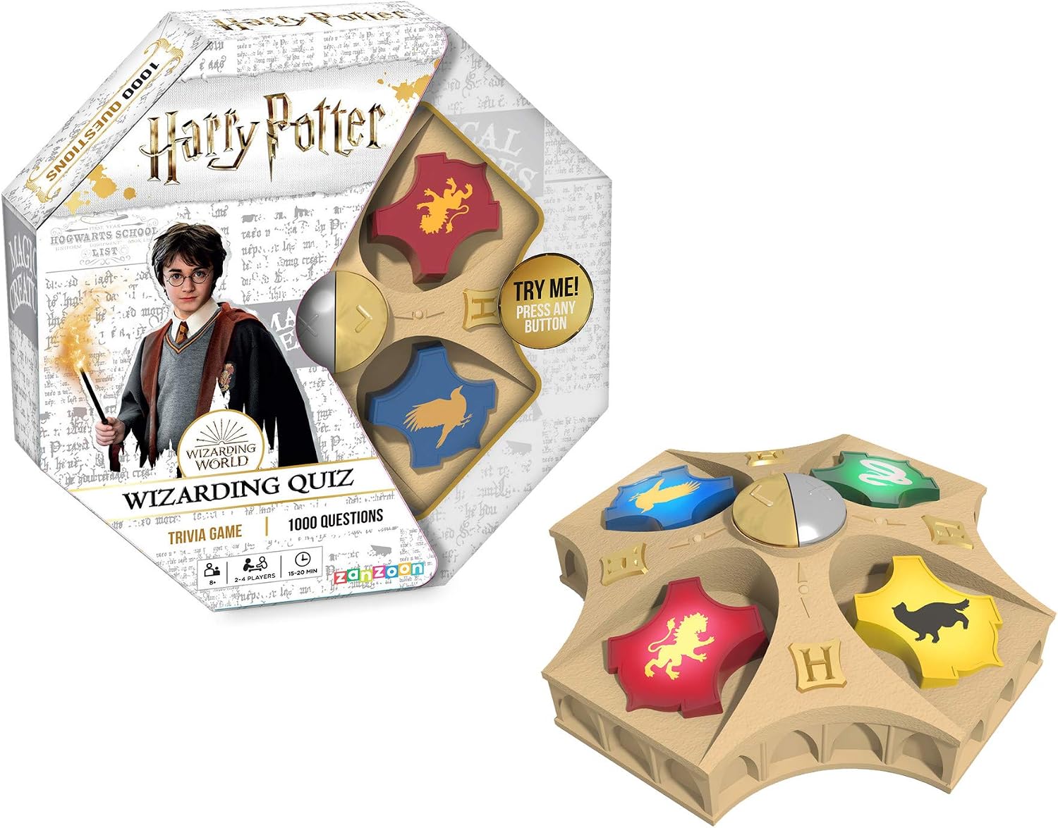 Harry Potter - Wizarding Quiz (discontinued) /Toys, Multicolor, 25.5 cm (W) x 6.5 cm (L) x 25.5 cm (H)