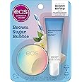 eos Flavor Lab Secret Menu Gift Set - Brown Sugar Boba Lip Scrub & 24H Moisture Super Balm, Limited-Edition Lip Treatment, Nourishing, 2-Pack