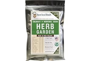 Open Seed Vault 4,000 Non GMO Heirloom Vegetable Seeds for Planting Vegetables and Fruits - 12 Variety Pack of Herb Seeds for Planting Outdoors - Gardening Supplies, Survival Gear, Prepper Kits